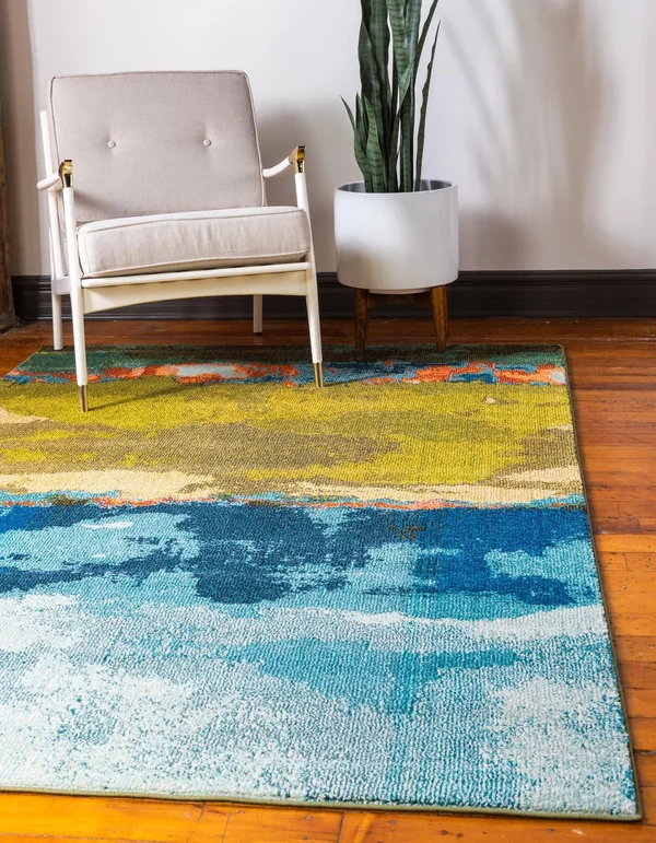 Unique Loom Medina Estrella Area Rug - 9& x 12& Blue