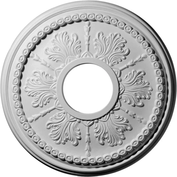 13 7/8x22OD x 3 3/4x22ID x 1 1/4x22P Tirana Ceiling Medallion (Fits Canopies Up to 4 3/4x22), Hand-Painted Antique Copper