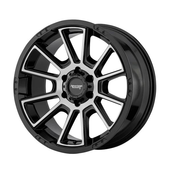 American Racing AR933 Intake Gloss Black Machined 20x9 6x139.7 18mm (AR93329068518)