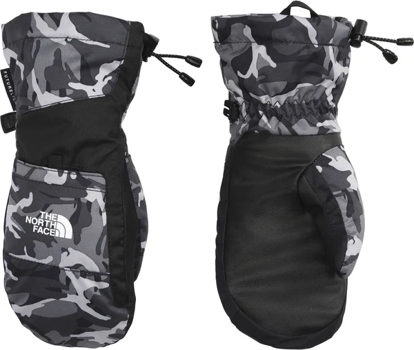 The North Face Youth Montana Futurelight Mittens, Kids, Large, Asphalt GRY Explorer Camo