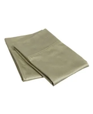 400 Thread Count Egyptian Cotton Split King Light Blue Solid Sheet Set
