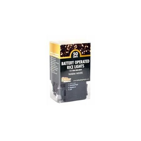 Holiday Bright Lights Bo5m-50gpvcww 50lt WW B/O Rice Set (Case of 24) - Size: One Size
