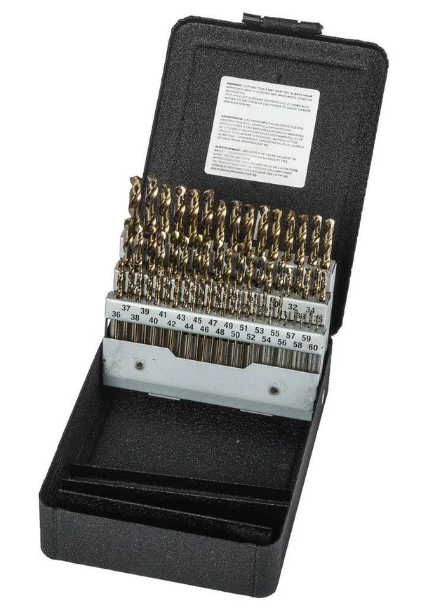 Precision Twist c60m41co Cobalt Steel Short Length Drill Bit Set with