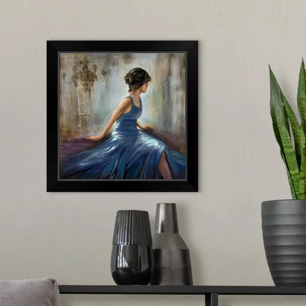 City Dreams VI, Black Framed Wall Art, 16x16, Great Big Canvas
