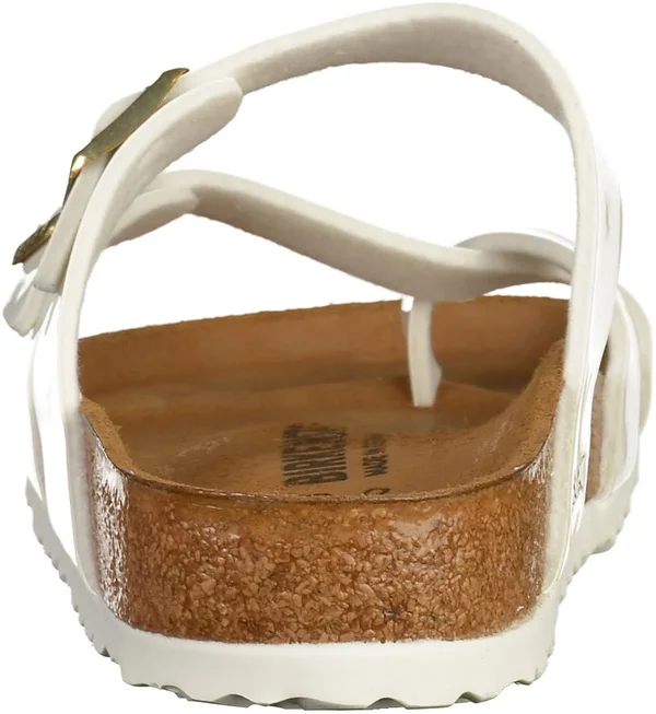 Birkenstock Mayari Birko-Flor Patent White Thong Sandals