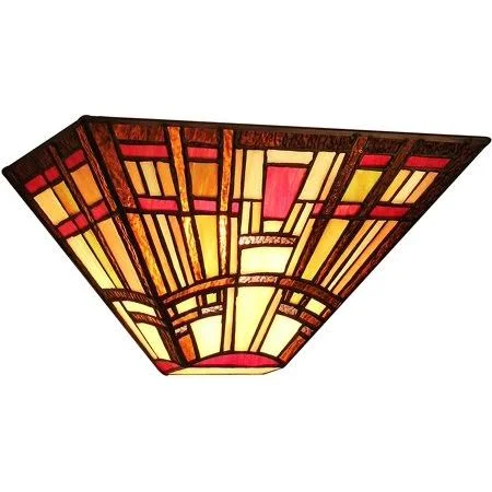 Radiance Goods Tiffany-style 1 Light Mission Indoor Wall Sconce 12 inch Wide