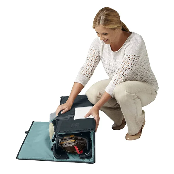 Graco Pack and Play on The Go Playard - Includes Full-Size Infant Bassinet, Push Button Compact Fold, Stratus