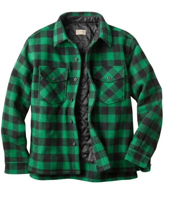 Men's Maine Guide Shirt with Primaloft Multi Color Large, L.L.Bean