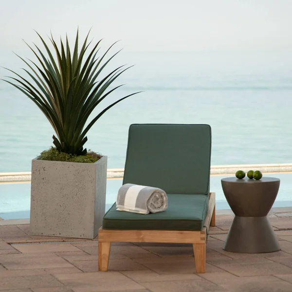 Arden Selections Oasis 80 x 26 in. Outdoor Chaise Cushion - Dark Olive Green