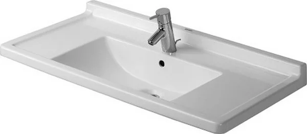 Duravit Starck 3 Ceramic 34x22 Pedestal Bathroom Sink