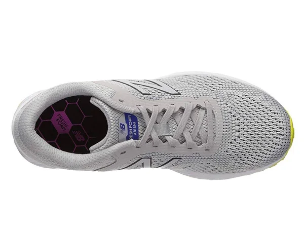New Balance Fresh Foam Arishi v2 Women's Neutral Cushioned Shoes - Grey/White/Yellow (Size 7.5)