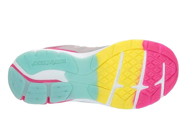 New Balance Girls& 888v2 Running Shoe - Grade School - Size: 7, Grey/Rainbow