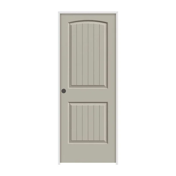JELD-WEN 36 in. x 80 in. Santa Fe Desert Sand Painted Right-Hand Smooth Molded Composite MDF Single Prehung Interior Door