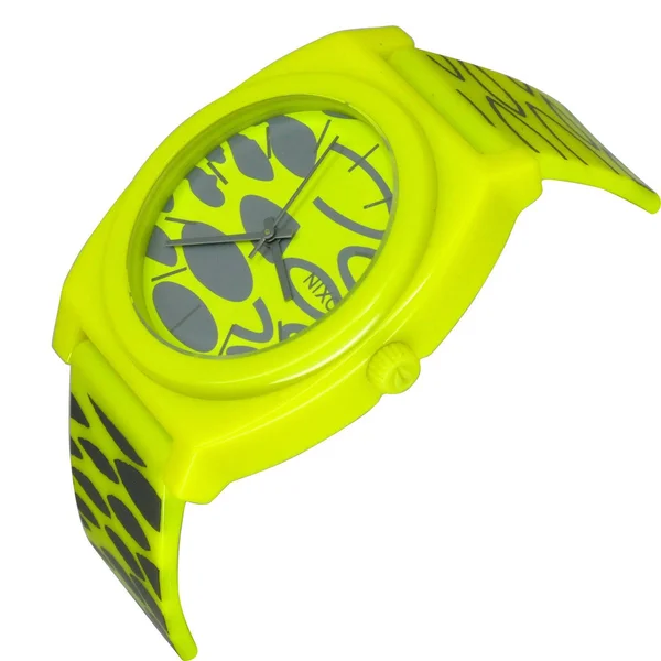 Nixon Quartz Plastic and Polyurethane Watch - Color:Citron Wildside (Model: A119-590)