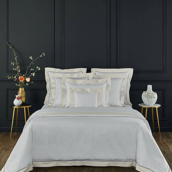 Yves Delorme Walton Bedding - Nacre (ivory), King Sham