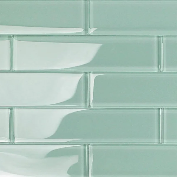 Ivy Hill Tile Contempo Light Green 2 in. x 8 in. x 8mm Polished Glass Floor and Wall Tile (36 Pieces 4 sq.ft./Box)