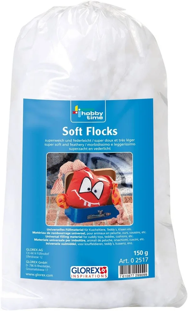 Glorex 0 2517 Soft-Flocks White 150g - 150 G