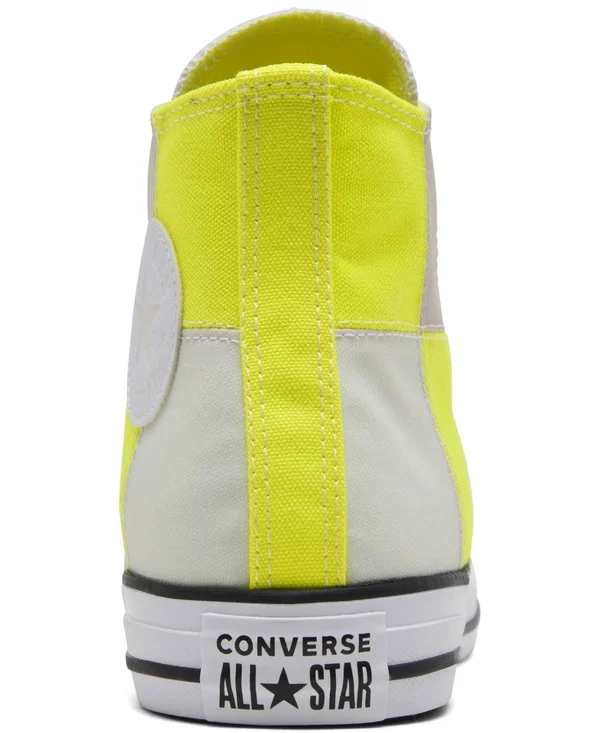 Converse All Star UV High Top - Mens Casual Basketball Shoes - Lemon Venom/White/Multi - Size 8.5
