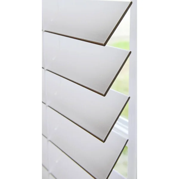 Linen Avenue Custom Cordless Partial Inside Mount Faux Wood Blinds - 21.5 W x 72 H, White