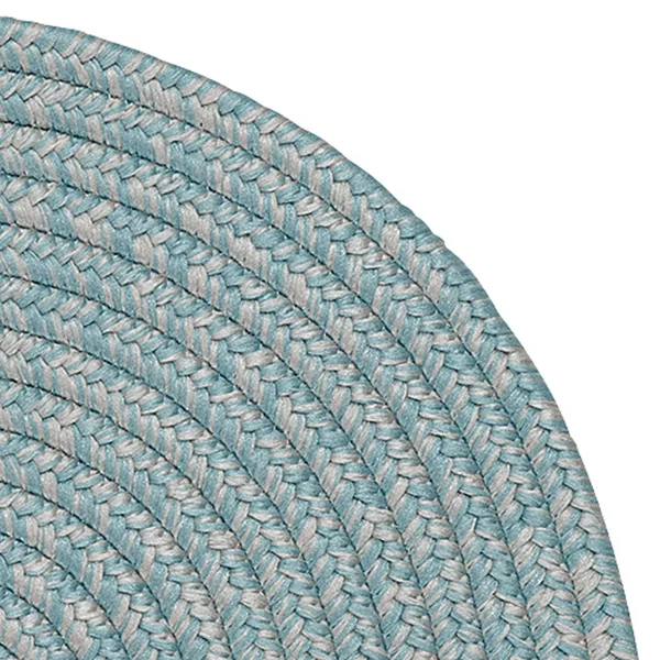 Porch & den Rockspring Braided Polypropylene Indoor/ Outdoor Rug - 6x9 - Blue Gray