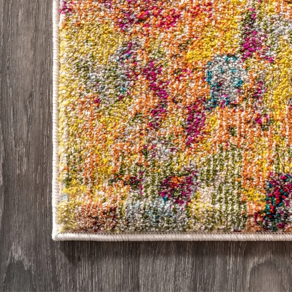 Jonathan Y Contemporary Pop Modern Abstract Multi/Yellow 4 ft. x 6 ft. Area Rug