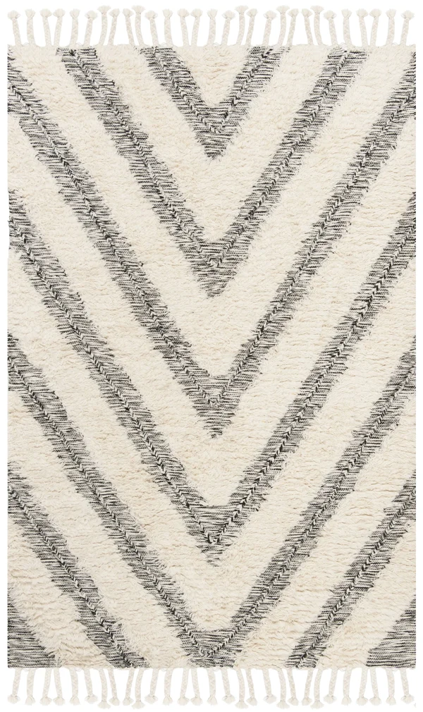 Safavieh Kenya KNY901H 9&0x22 x 12&0x22 Black - Ivory Area Rug