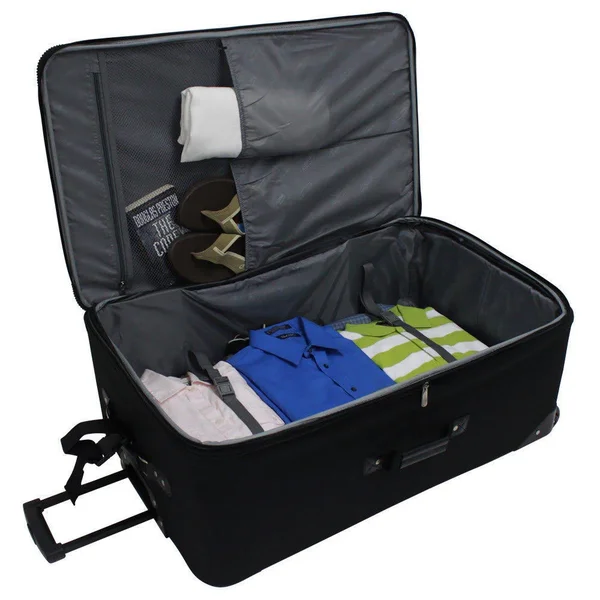 Traveler&s Choice Travel Select Amsterdam 4-Piece Expandable Luggage Set, Navy/Black