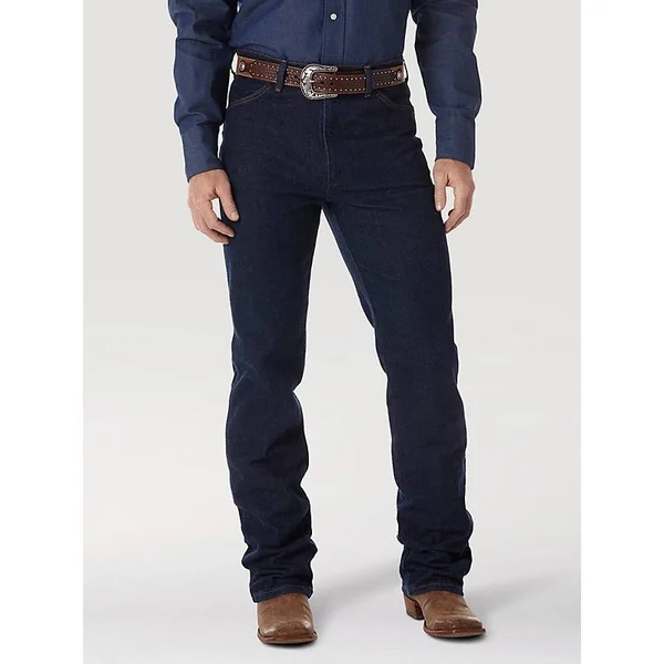 Wrangler Men's Cowboy Cut Navy Stretch Slim Fit Jean