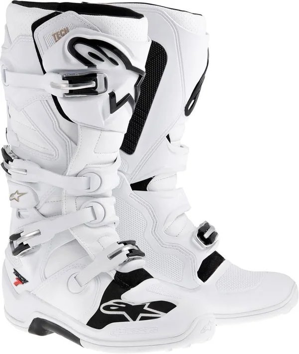 Boots Alpinestars Tech 7 White - Red, Burgundy
