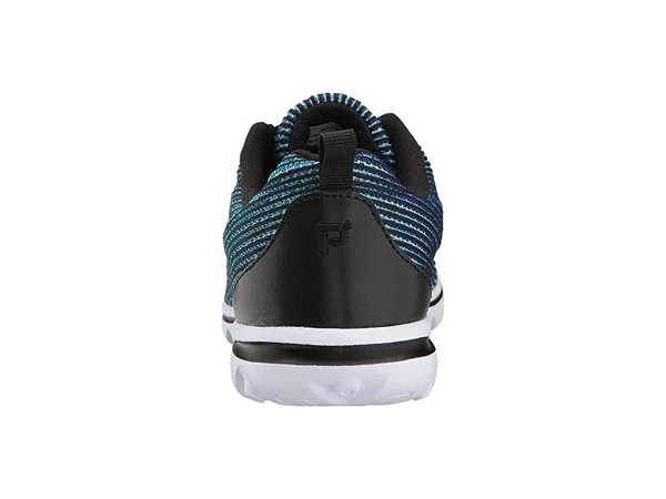 Women's Propet TravelActiv Xpress Walking Shoe - Black/Blue - Size 6.5