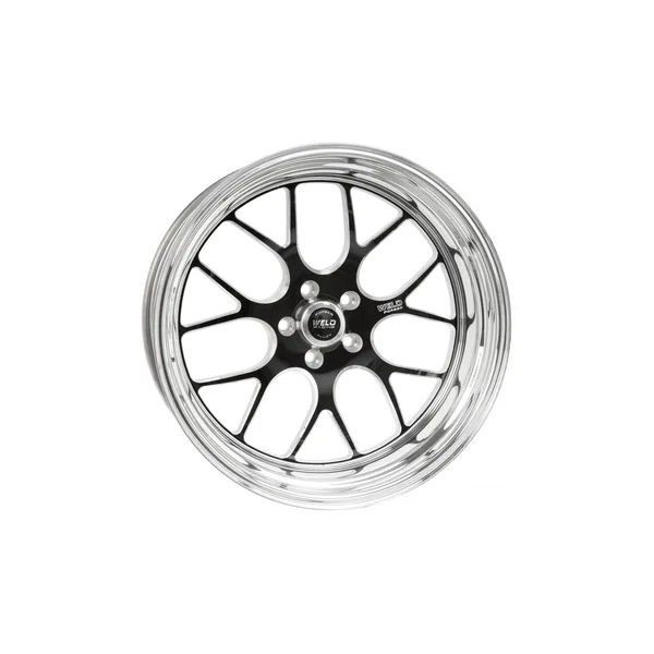 Weld S77 15x9.33, 5x4.5 BP, 5.5in. BS Black Wheel (Low Pad) - Non-Beadlock - 77LB-509A55A