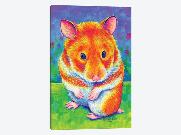 Rebecca Wang Canvas Prints - Rainbow Hamsterstyle > Mixed Media art)