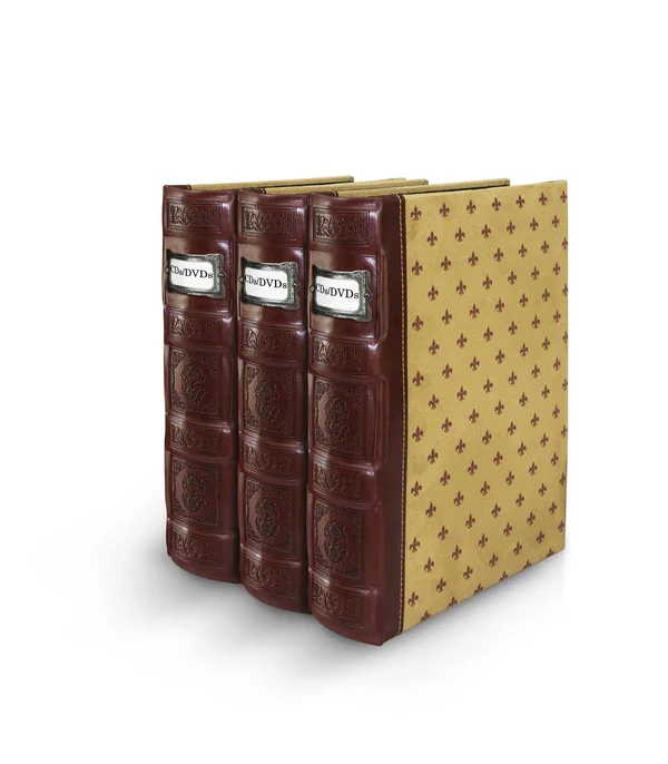 Bellagio-italia Tuscany CD/DVD Storage Binder Crimson 3-Pack, 11 x 8.5