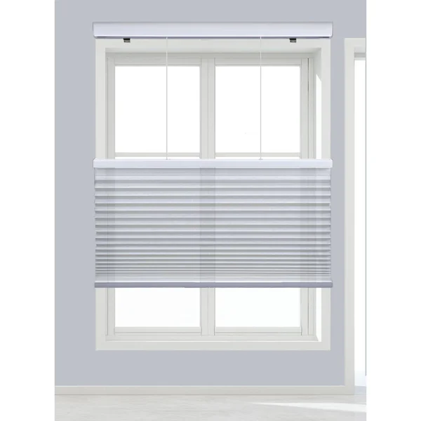 Linen Avenue Cordless Top Down Bottom Up Light Filtering Cellular Shade 44 W x 84 H - White