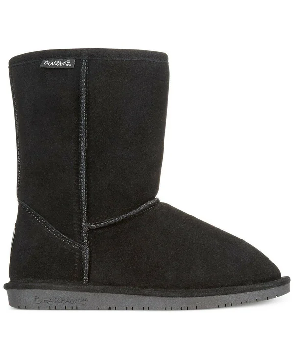 Bearpaw Women's Emma Short Wide Boots - Black