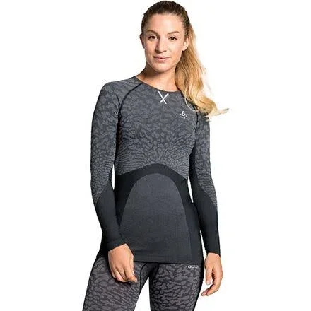 Odlo Women's Blackcomb Base Layer Top Black Xs
