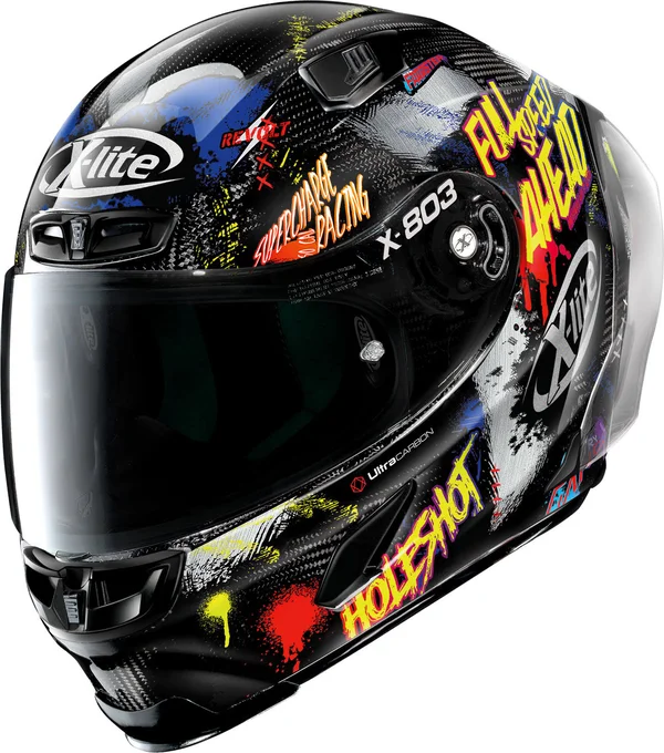X-Lite - Helmet X-803 RS Ultra Carbon Holeshot Black, Yellow - Size L