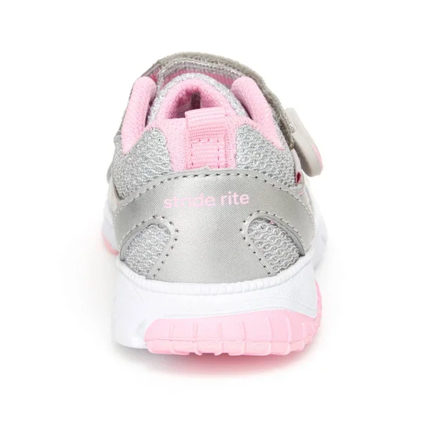 Stride Rite Made2Play Indy Sneaker Silver, Size 4.5 XW Toddler Shoes