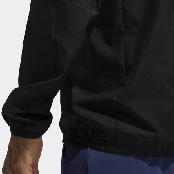 Adidas Men's Run It 3-Stripes Anorak Jacket - Black - M