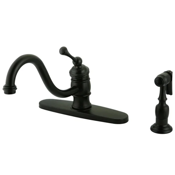 Kingston Brass KB3579BLBS 8x22 Kitchen Faucet - Brushed Nickel/Polished Brass