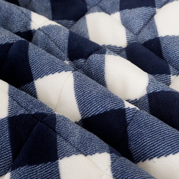 Lorient Home Ultra Soft Premium Reversible Microfiber Sherpa Blanket King 110x92 Cozy Light Weight for All Seasons Navy