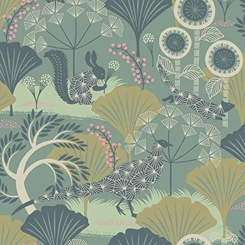 Wall Vision WV1469 Green Skog Forest Wallpaper