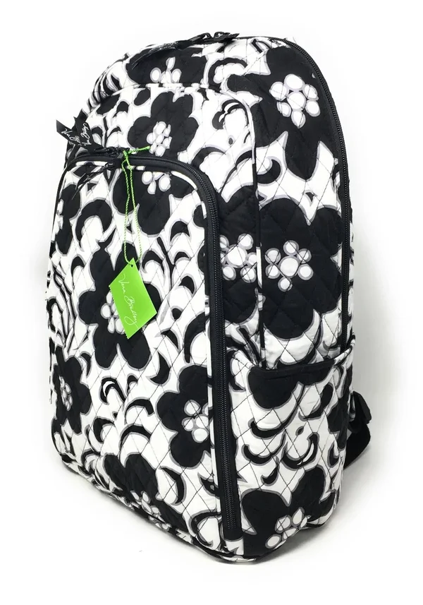 Vera Bradley Laptop Backpack in Night & Day with Black Interior