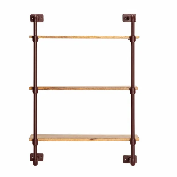 Weston Three Tier Shelf Brown (24x22 L x 24x22 W x 33.5x22 H)