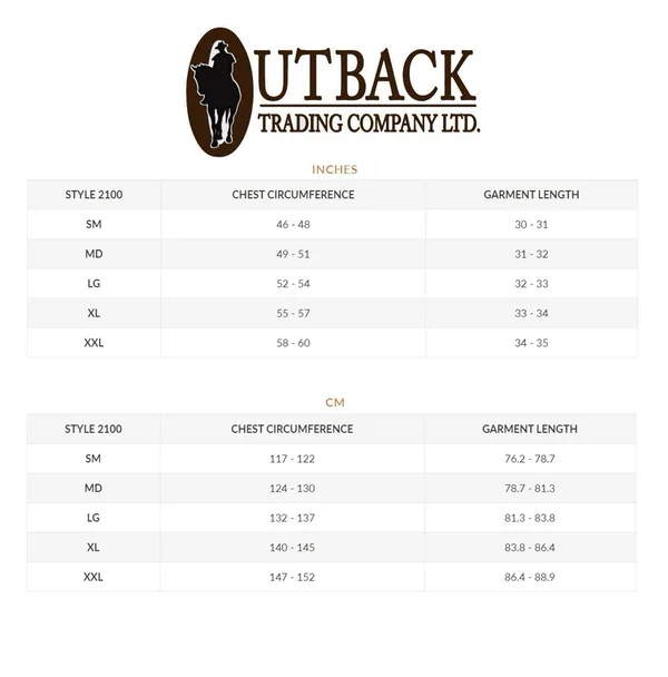 Outback Trading Swagman Jacket - Bronze