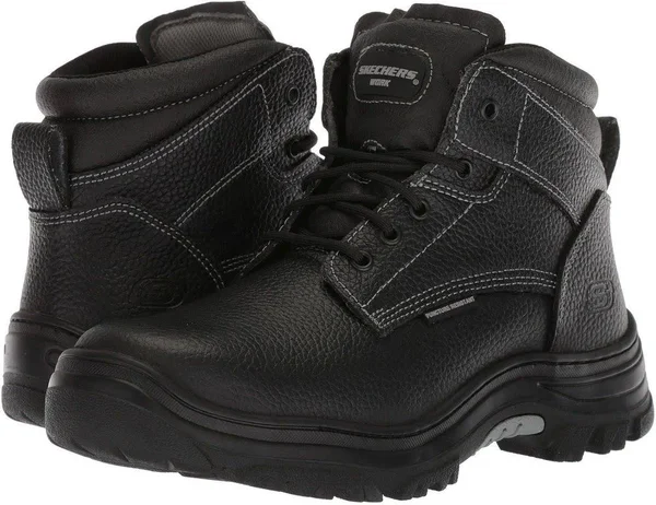 Skechers Men's Work Burgin Tarlac Steel Toe Boot, Black