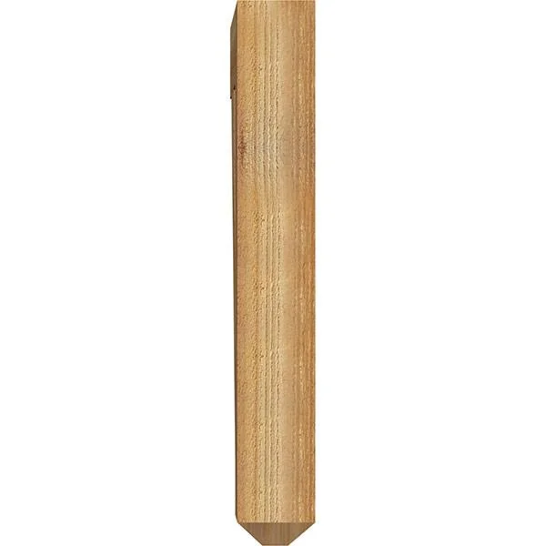 Ekena Millwork 4x22W x 16x22D x 28x22H Imperial Craftsman Rough Sawn BRACKET, Western Red Cedar