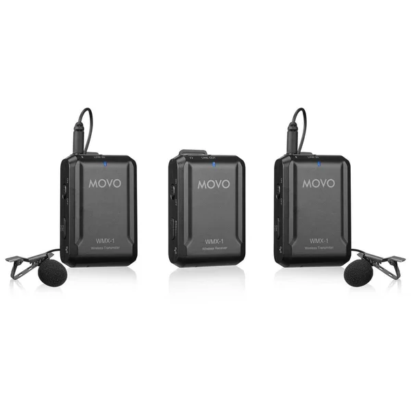 Movo WMX-1-DUO 2.4GHz Dual Wireless Lavalier Microphone System