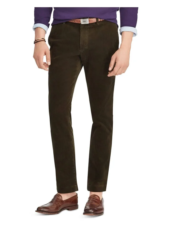 Polo Ralph Lauren Slim Fit Stretch Corduroy Pants - Green
