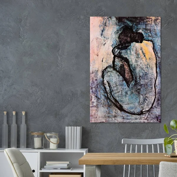 iCanvas 315-1pc3-40x26 Blue Nude by Pablo Picasso Canvas Print